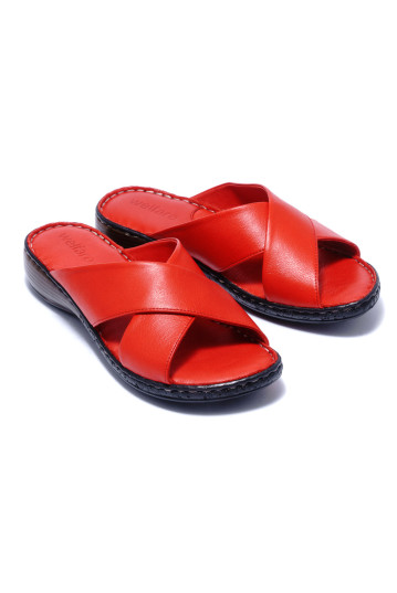 Жіночі босоніжки Welfare 0638-023 101 RED LEATHER