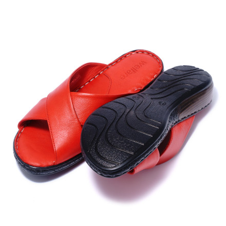 Жіночі босоніжки Welfare 0638-023 101 RED LEATHER