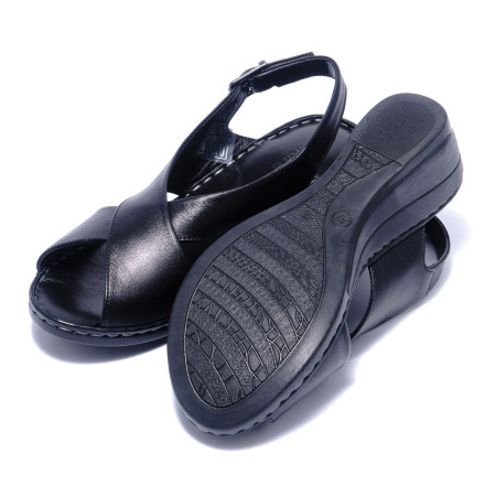 Жіночі босоніжки Welfare 0638-405 100 BLACK LEATH