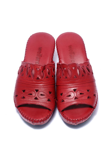 Сабо женские Welfare 0475-601. 18 BURGUNDY LE