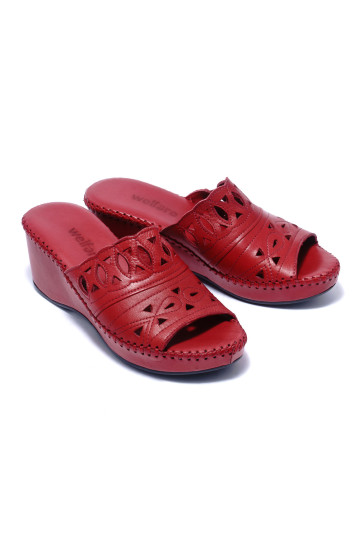 Сабо женские Welfare 0475-601. 18 BURGUNDY LE