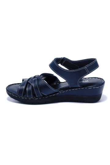 Женские босоножки Welfare 0219-1727-02 NAVY LEATHE