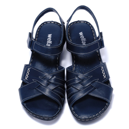 Женские босоножки Welfare 0219-1727-02 NAVY LEATHE