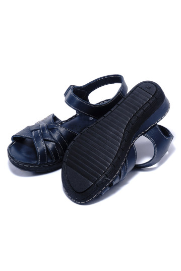Женские босоножки Welfare 0219-1727-02 NAVY LEATHE