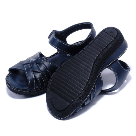 Женские босоножки Welfare 0219-1727-02 NAVY LEATHE