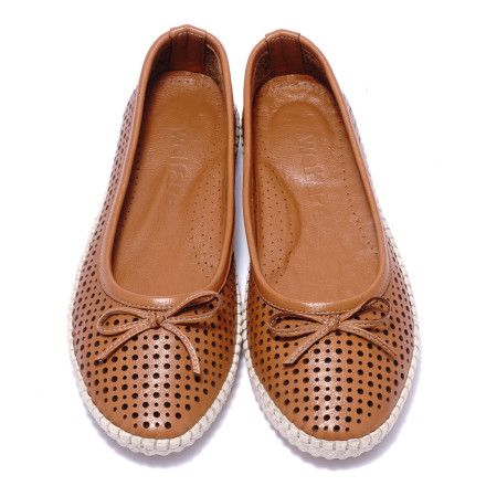 Балетки жіночі Welfare 0578-2051 TAN LEATHER