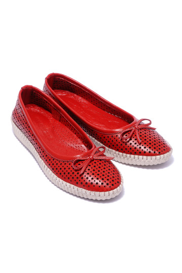 Балетки женские Welfare 0578-2051 RED LEATHER