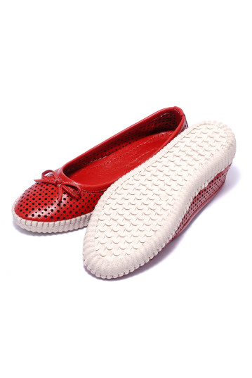Балетки женские Welfare 0578-2051 RED LEATHER