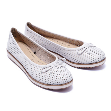 Балетки жіночі Tamaris 1/1-22121/24 117 WHITE LEATHER
