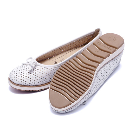 Балетки жіночі Tamaris 1/1-22121/24 117 WHITE LEATHER