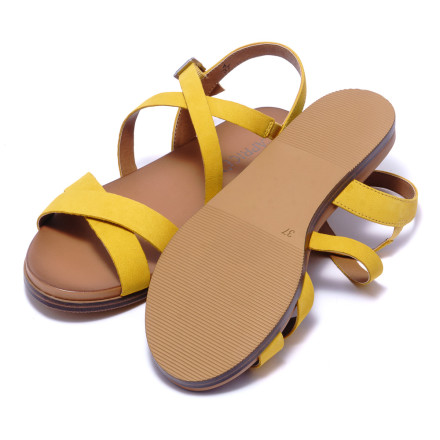 Босоніжки жіночі Caprice 9/9-28105/24 601 YELLOW NUBUC