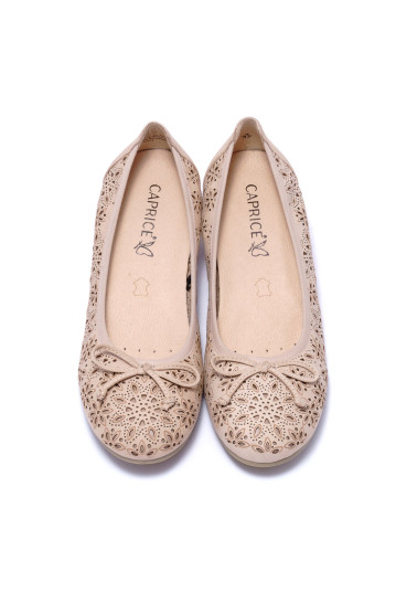 Балетки жіночі Caprice 9/9-22500/24 401 BEIGE NUBUC