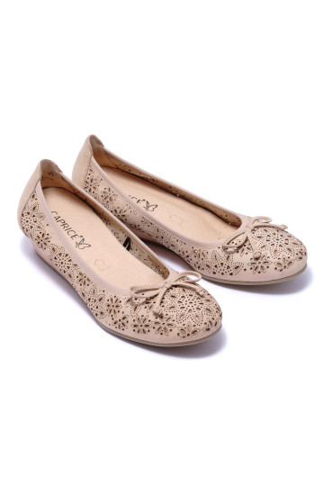Балетки жіночі Caprice 9/9-22500/24 401 BEIGE NUBUC