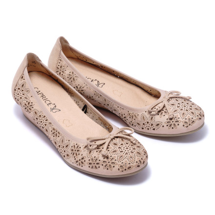 Балетки жіночі Caprice 9/9-22500/24 401 BEIGE NUBUC