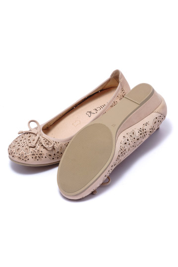 Балетки жіночі Caprice 9/9-22500/24 401 BEIGE NUBUC