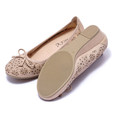 Балетки жіночі Caprice 9/9-22500/24 401 BEIGE NUBUC