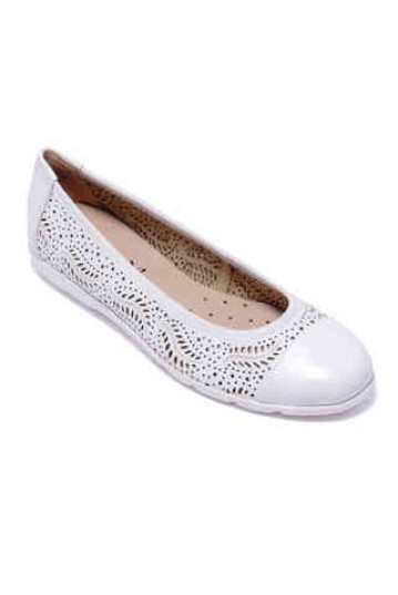 Балетки жіночі Caprice 9/9-22171/24 102 WHITE NAPPA