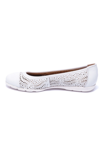 Балетки жіночі Caprice 9/9-22171/24 102 WHITE NAPPA