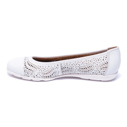 Балетки жіночі Caprice 9/9-22171/24 102 WHITE NAPPA