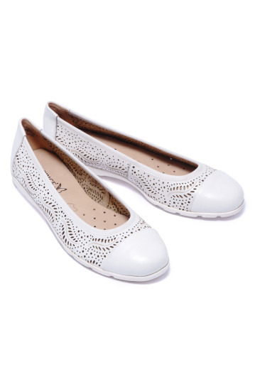 Балетки жіночі Caprice 9/9-22171/24 102 WHITE NAPPA