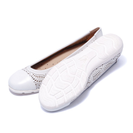 Балетки жіночі Caprice 9/9-22171/24 102 WHITE NAPPA