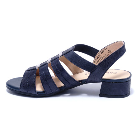 Босоніжки жіночі Caprice 9/9-28204/24 826 NAVY REPTILE