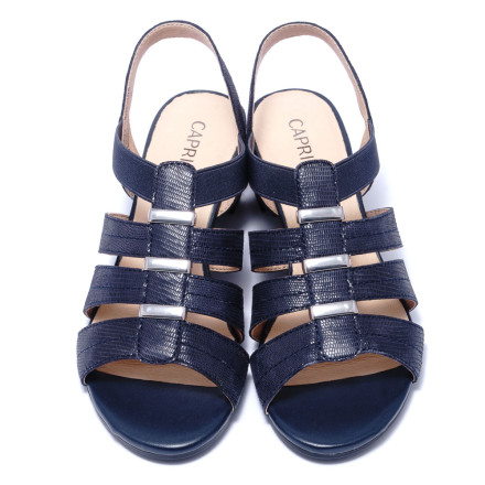 Босоніжки жіночі Caprice 9/9-28204/24 826 NAVY REPTILE