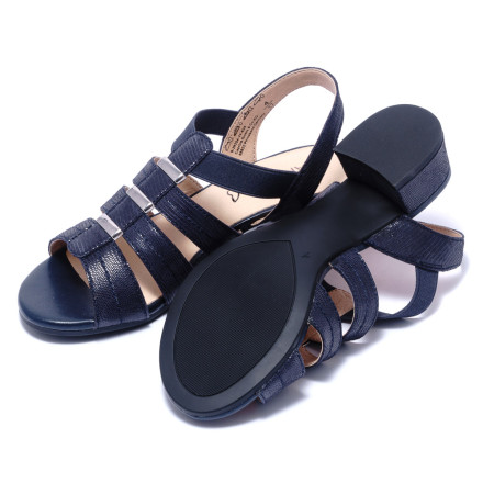 Босоніжки жіночі Caprice 9/9-28204/24 826 NAVY REPTILE