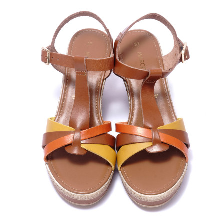 Босоніжки жіночі Marco Tozzi 2/2-28014/34 392 COGNAC COMB