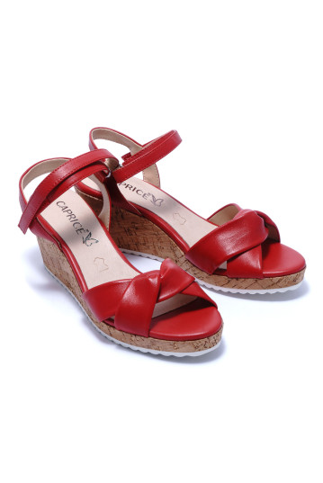 Босоніжки жіночі Caprice 9/9-28703/24 525 RED SOFTNAPPA