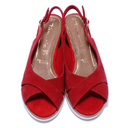 Босоніжки жіночіTamaris 1/1-28311/24 545 RUBIN SUEDE