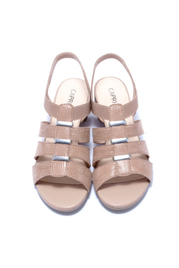 Босоніжки жіночі Caprice 9/9-28204/24 422 BEIGE REPTILE