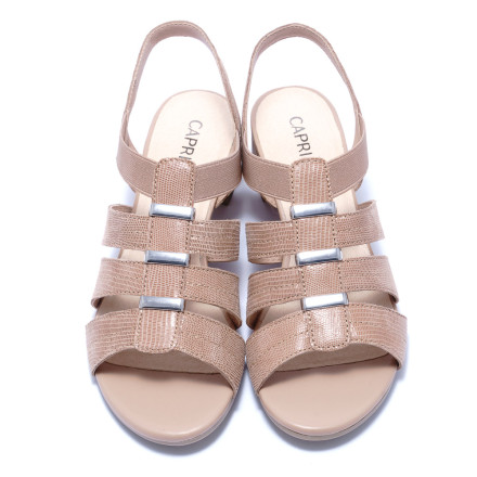 Босоніжки жіночі Caprice 9/9-28204/24 422 BEIGE REPTILE