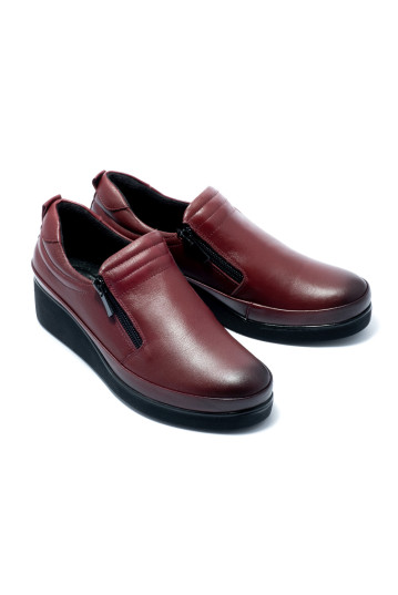 Туфлі жіночі Welfare 0260-020 BURGUNDY LEATHER
