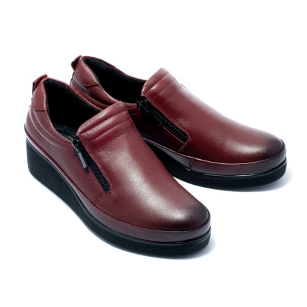 Туфлі жіночі Welfare 0260-020 BURGUNDY LEATHER