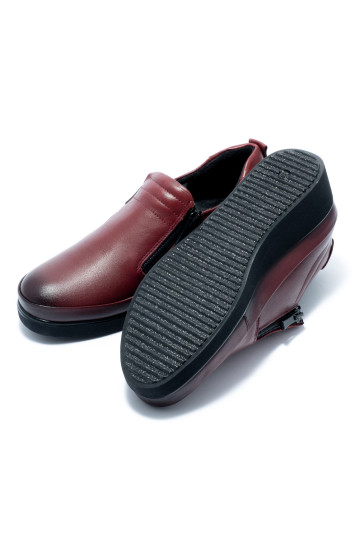 Туфлі жіночі Welfare 0260-020 BURGUNDY LEATHER