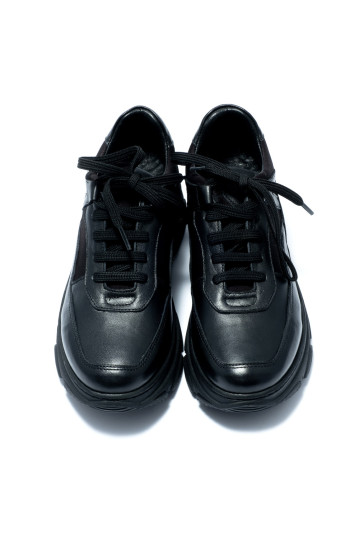 Кроссовки женские Welfare 0449-12442 26 BLACK LEATHER