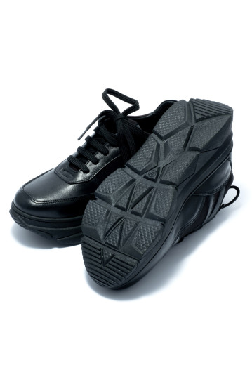 Кроссовки женские Welfare 0449-12442 26 BLACK LEATHER
