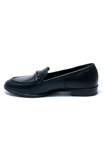 Лофери жіночі Welfare 0461-1873-7499 1 BLACK LEATHER