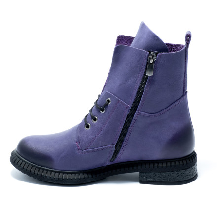 Черевики жіночі Welfare 0318-3217 35 PURPLE LEATHER