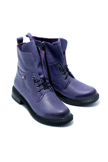 Ботинки женские Welfare 0318-3217 35 PURPLE LEATHER