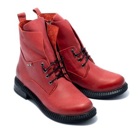 Черевики жіночі Welfare 0318-3217 288 RED LEATHER