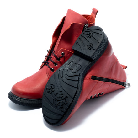 Черевики жіночі Welfare 0318-3217 288 RED LEATHER
