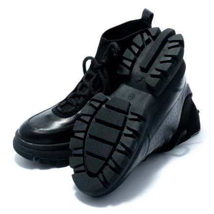 Черевики жіночі Welfare 0449-15712 26 BLACK LEATHER