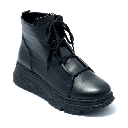 Черевики жіночі Welfare 0591-2138 BLACK LEATHER
