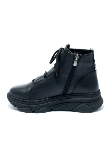 Черевики жіночі Welfare 0591-2138 BLACK LEATHER