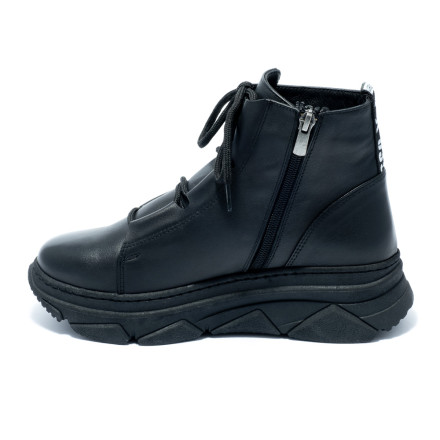 Черевики жіночі Welfare 0591-2138 BLACK LEATHER