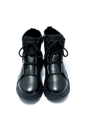 Черевики жіночі Welfare 0591-2138 BLACK LEATHER