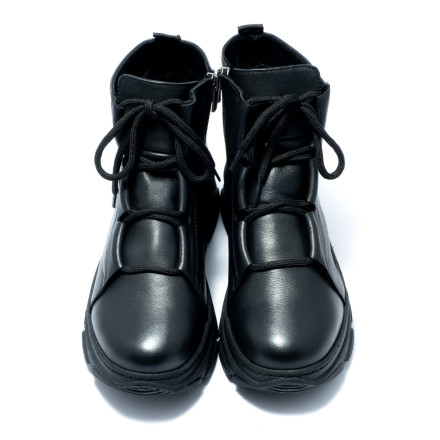Черевики жіночі Welfare 0591-2138 BLACK LEATHER