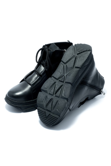 Черевики жіночі Welfare 0591-2138 BLACK LEATHER